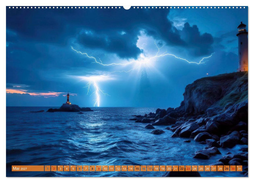 Mega-Blitze (CALVENDO Premium Wandkalender 2027)