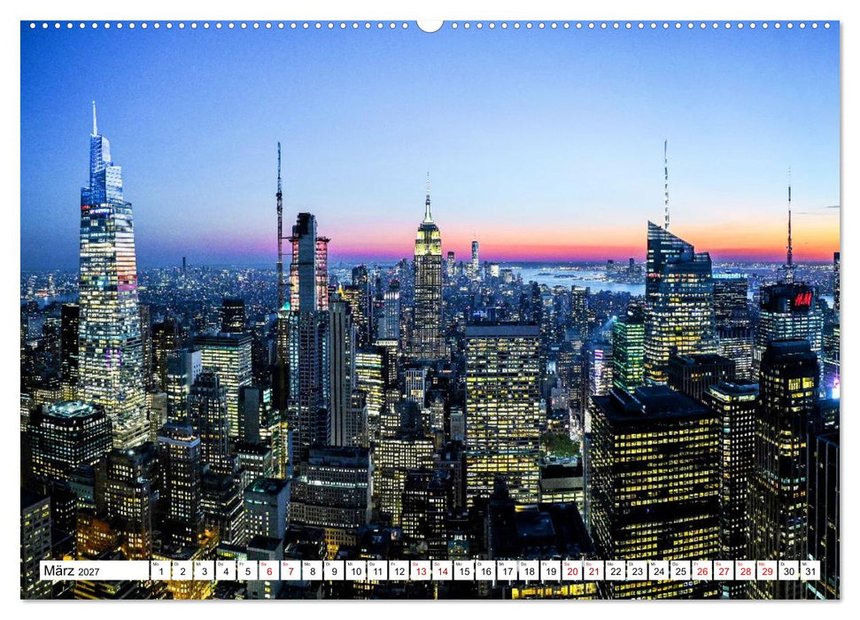 Wundervolles New York (CALVENDO Premium Wandkalender 2027)