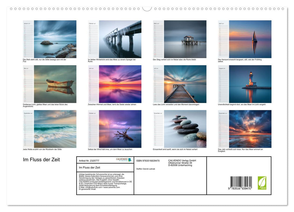Im Fluss der Zeit (CALVENDO Premium Wandkalender 2027)