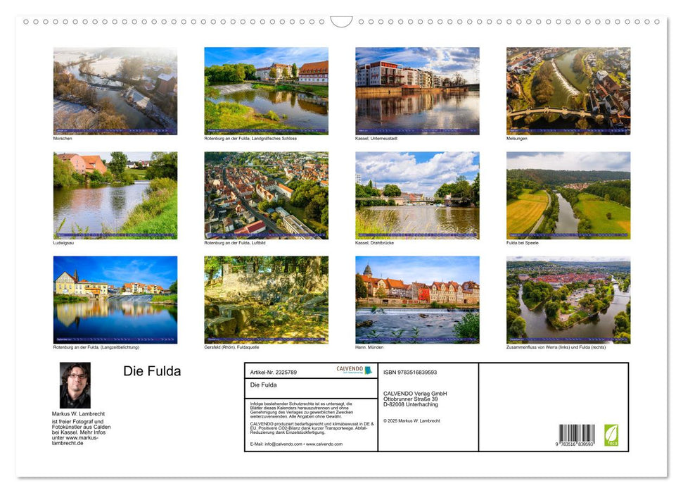 Die Fulda (CALVENDO Wandkalender 2027)