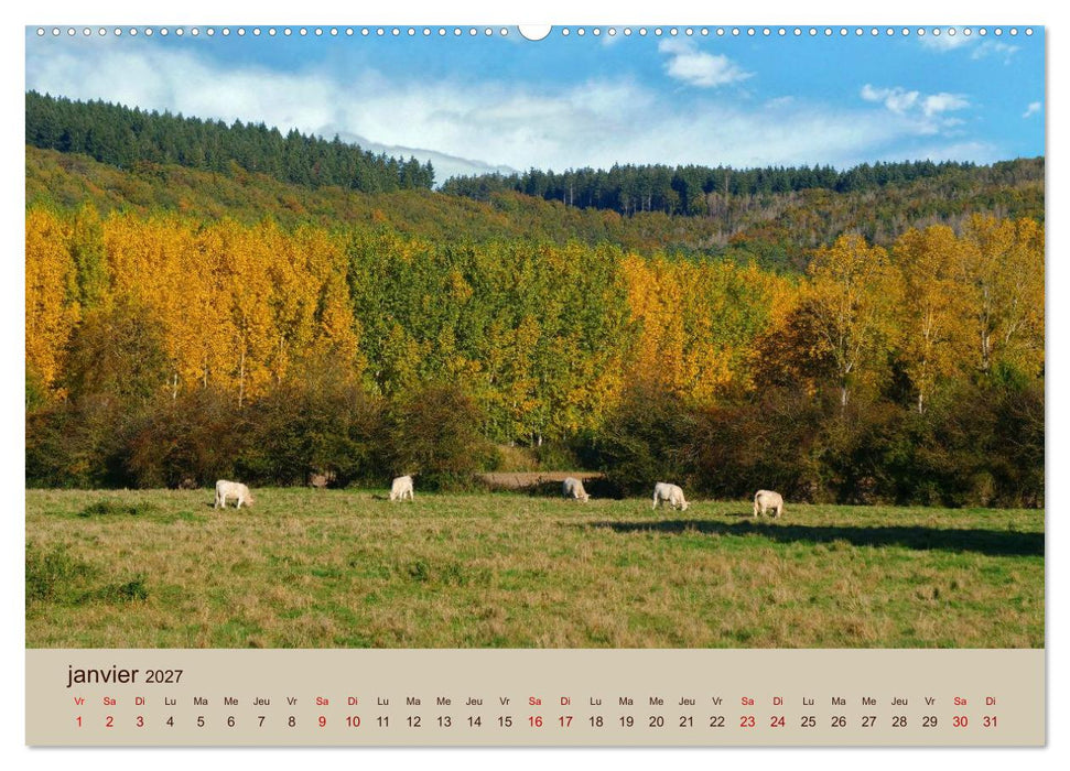 Paysages de l'Yonne (CALVENDO Calendrier mensuel 2027)