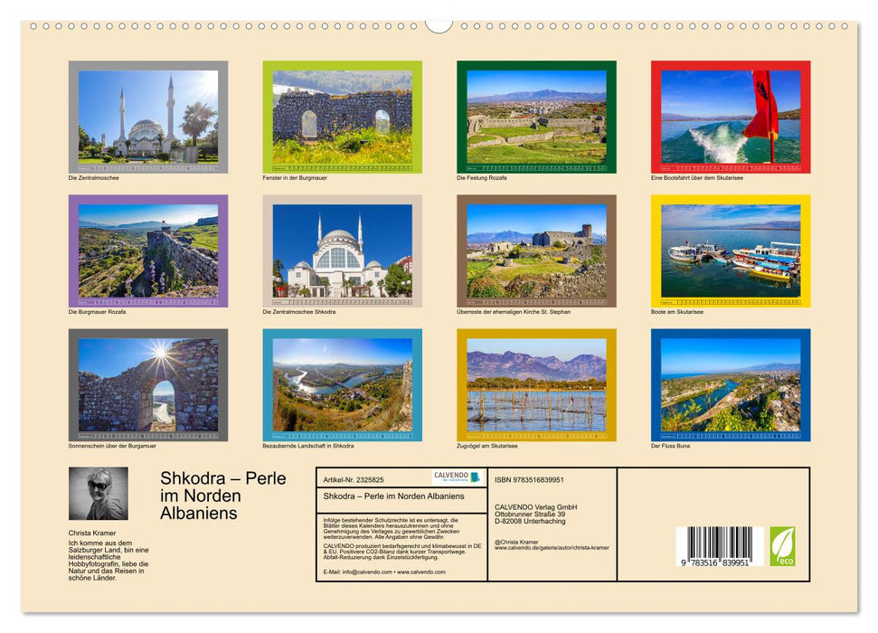Shkodra – Perle im Norden Albaniens (CALVENDO Premium Wandkalender 2027)