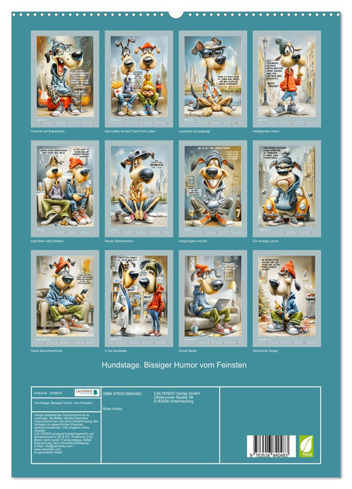 Hundstage. Bissiger Humor vom Feinsten (CALVENDO Premium Wandkalender 2027)