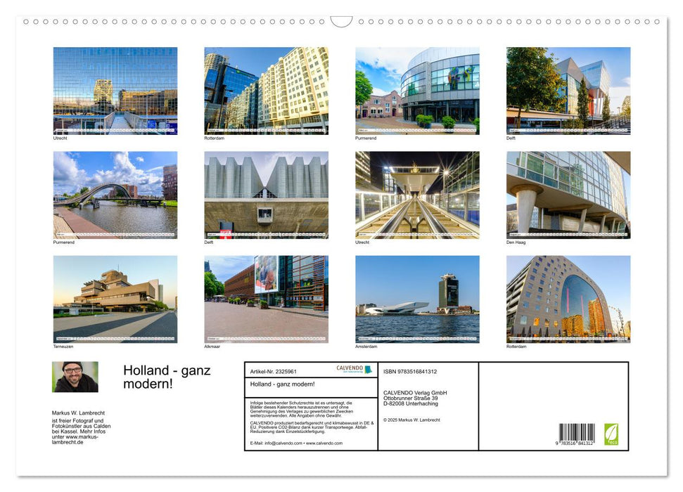 Holland - ganz modern! (CALVENDO Wandkalender 2027)