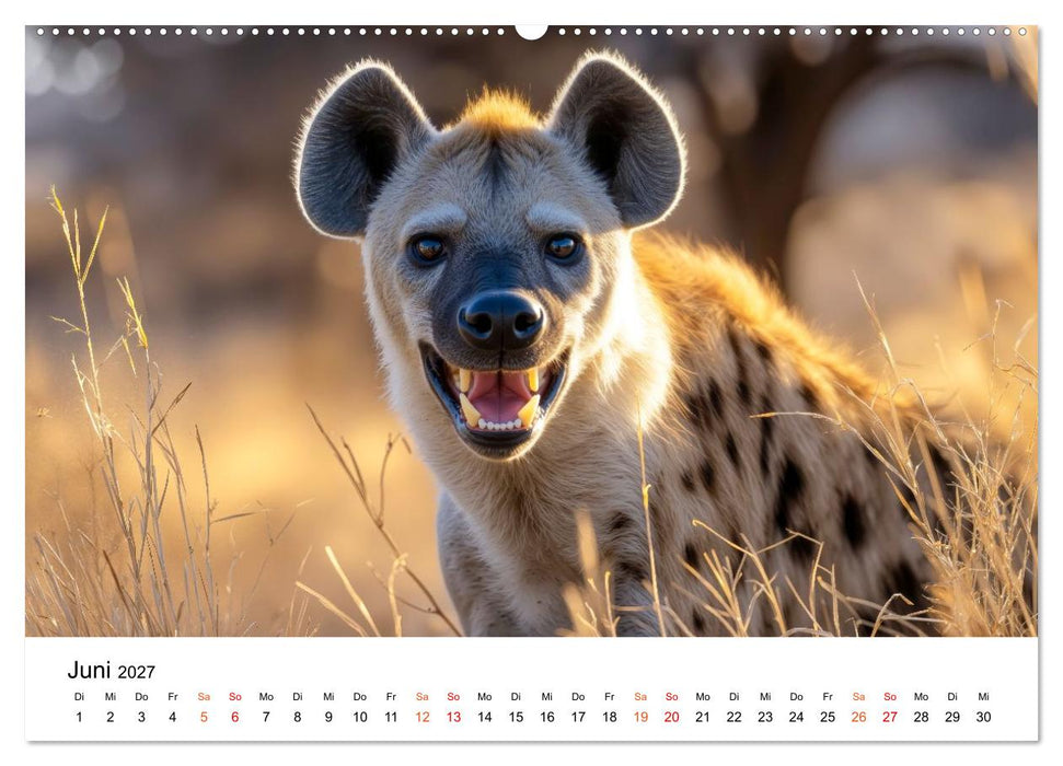 Hyänen - Afrikas geheimnisvolle Jäger (CALVENDO Wandkalender 2027)