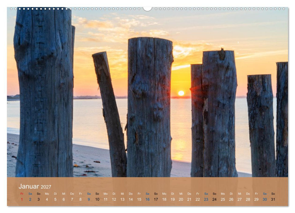 Die Bretagne - Sonne und das Meer (CALVENDO Wandkalender 2027)