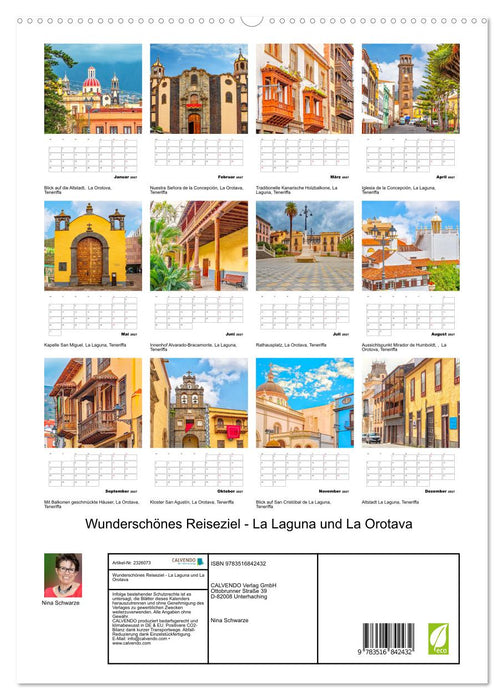 Wunderschönes Reiseziel - La Laguna und La Orotava (CALVENDO Premium Wandkalender 2027)