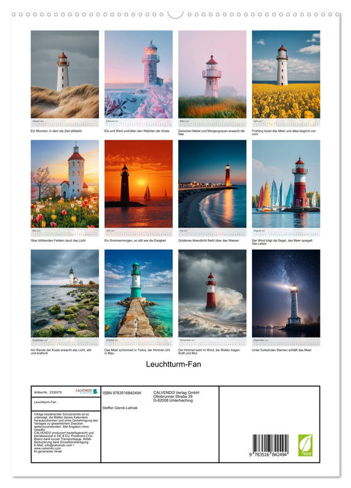 Leuchtturm-Fan (CALVENDO Premium Wandkalender 2027)