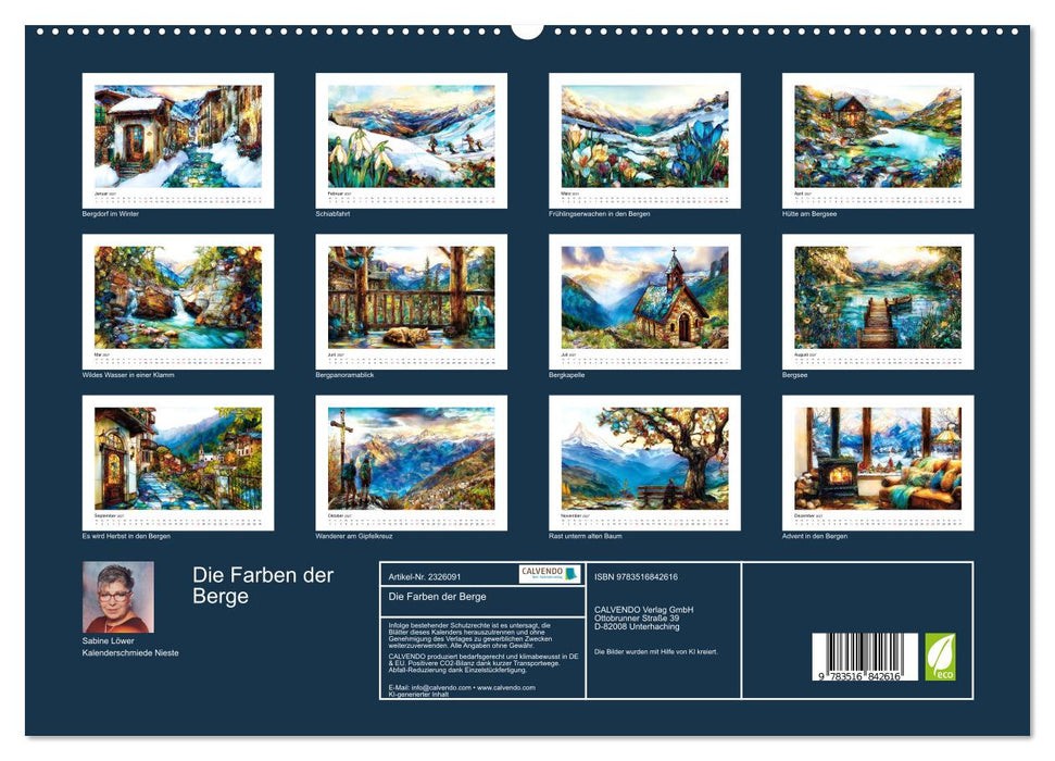 Die Farben der Berge (CALVENDO Premium Wandkalender 2027)