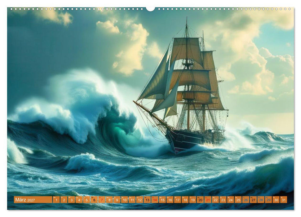 Monsterwellen (CALVENDO Premium Wandkalender 2027)