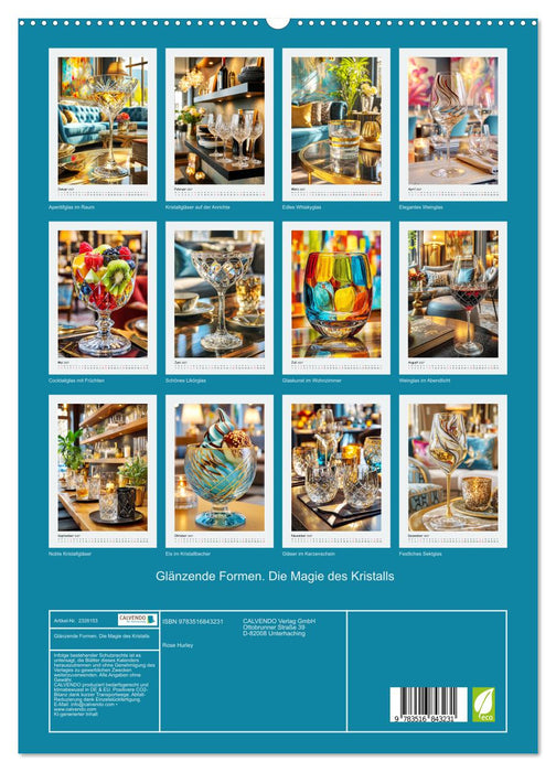 Glänzende Formen. Die Magie des Kristalls (CALVENDO Premium Wandkalender 2027)