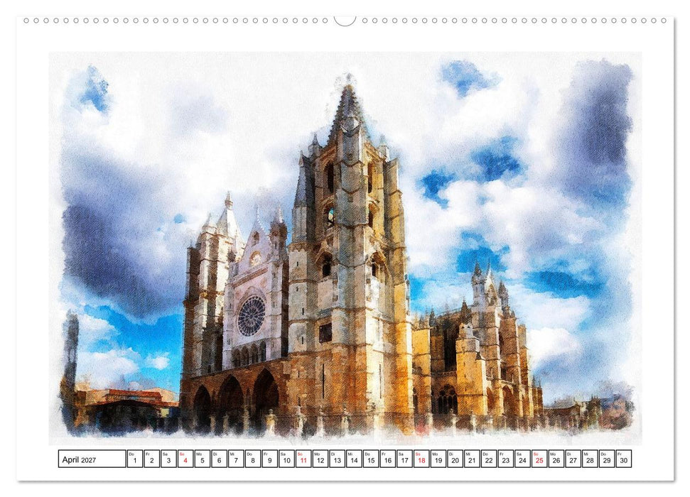 Fünfzehn Jahrhunderte Kirchenbau (CALVENDO Premium Wandkalender 2027)