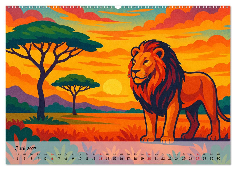 AFRIKA VIBES – Zwölf Bilder voll Stolz, Leben und Licht (CALVENDO Wandkalender 2027)