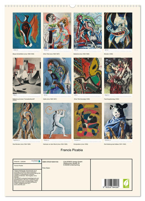 Francis Picabia (CALVENDO Premium Wandkalender 2027)