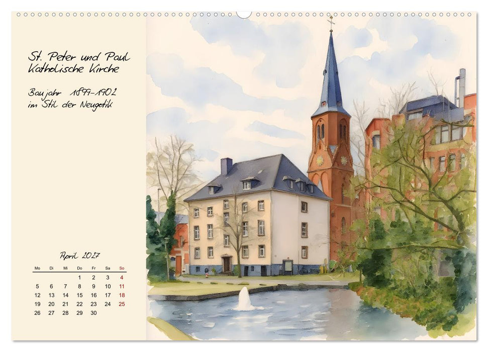 Rundgang durch Grevenbroich (CALVENDO Premium Wandkalender 2027)