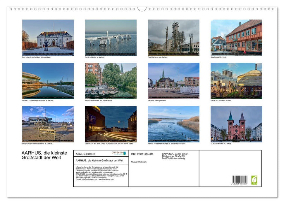 AARHUS, die kleinste Großstadt der Welt (CALVENDO Wandkalender 2027)