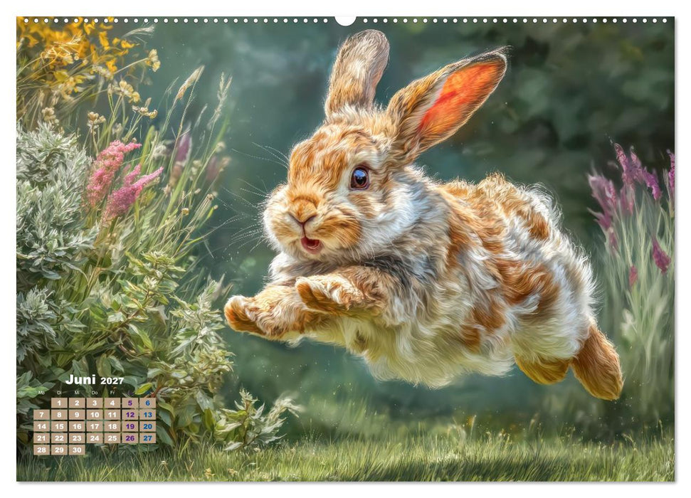 Kaninchenportraits – Szenen voller Charme (CALVENDO Wandkalender 2027)