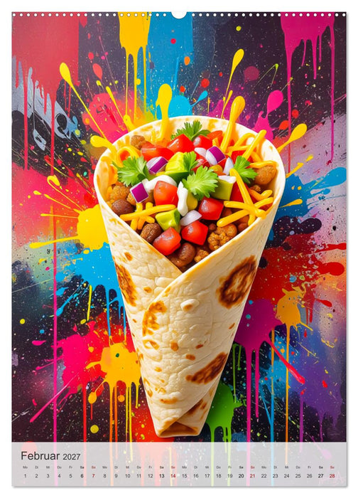 I Love Fast Food - Snack Attack! (CALVENDO Premium Wandkalender 2027)