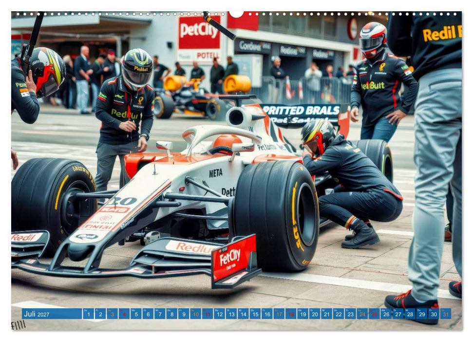 Formel 1 Boxenstopp (CALVENDO Premium Wandkalender 2027)