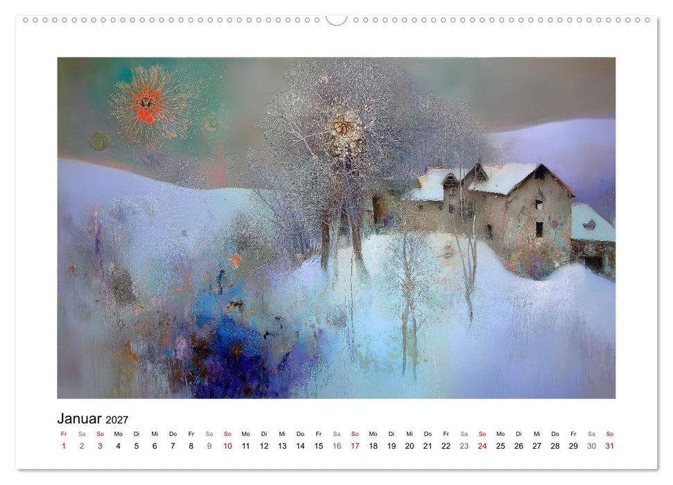 Das blau-violette Jahr (CALVENDO Wandkalender 2027)