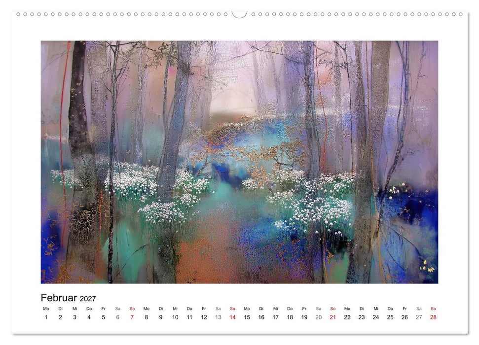 Das blau-violette Jahr (CALVENDO Wandkalender 2027)