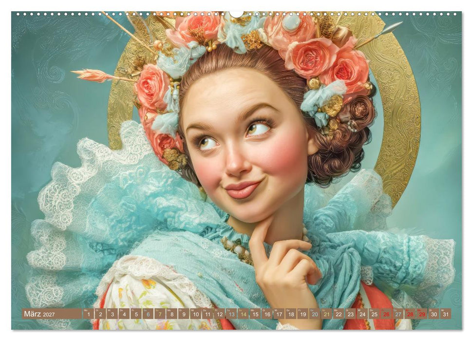 Dandy und Retro Vintage - Portraits mit Humor (CALVENDO Premium Wandkalender 2027)