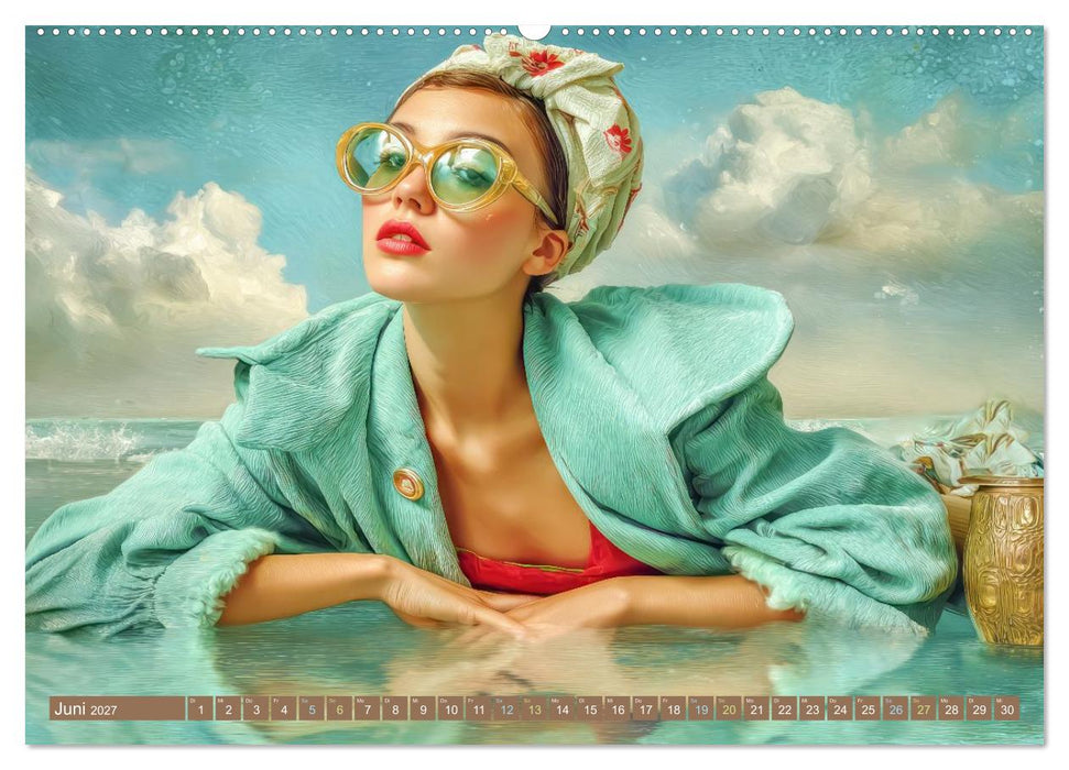 Dandy und Retro Vintage - Portraits mit Humor (CALVENDO Premium Wandkalender 2027)
