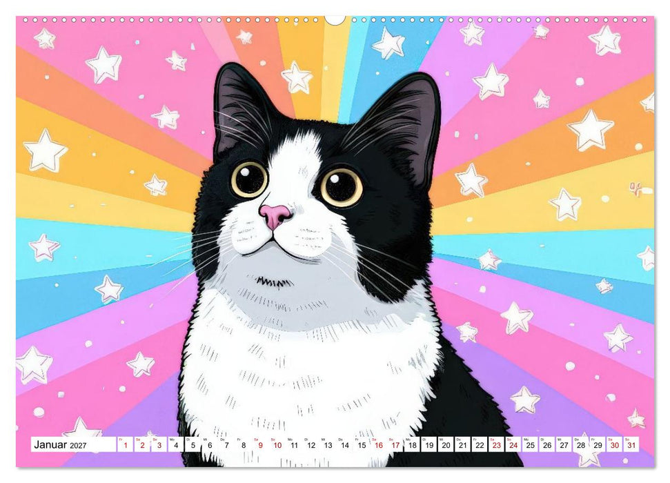 Gute Laune Katzen (CALVENDO Wandkalender 2027)