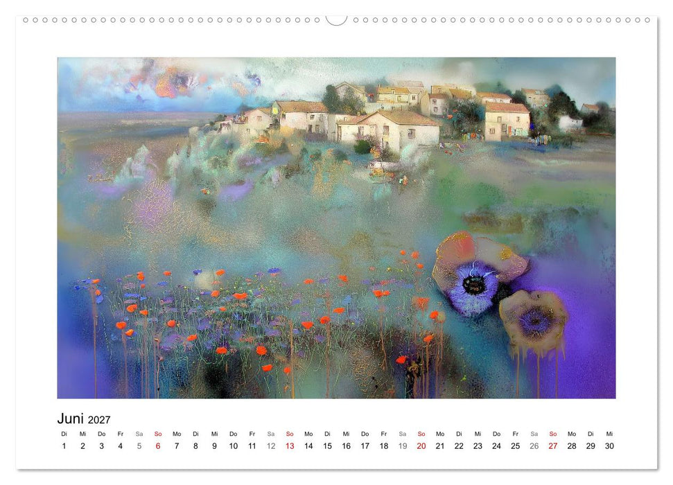 Das blau-violette Jahr (CALVENDO Premium Wandkalender 2027)