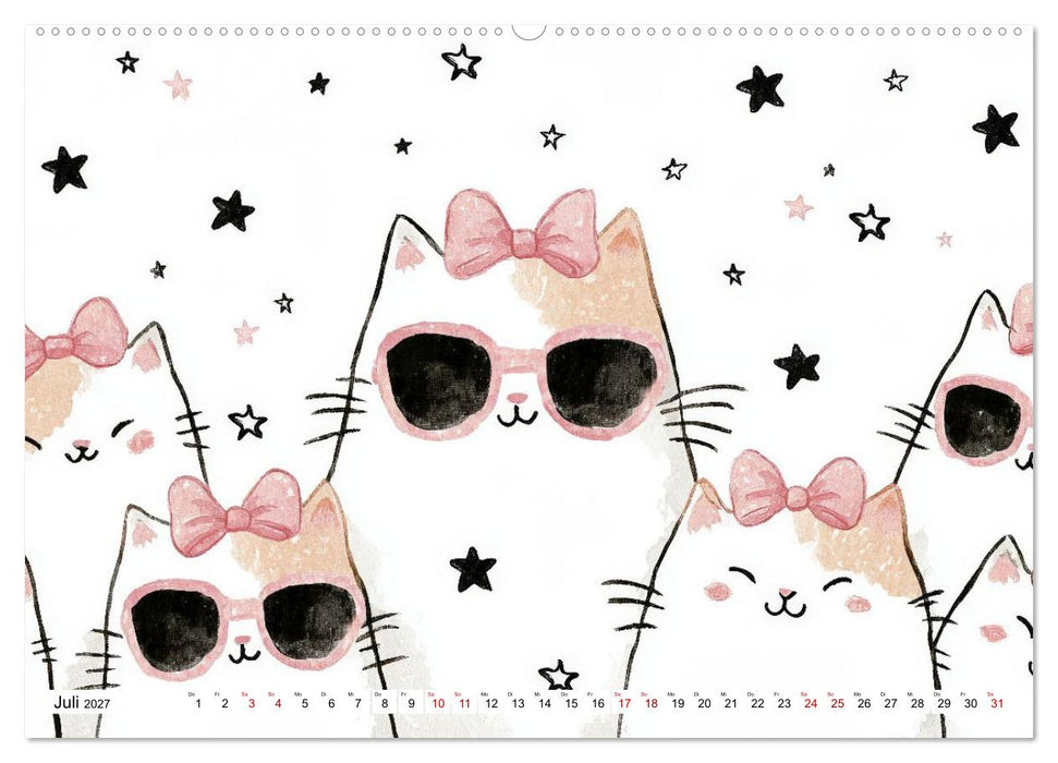 Gute Laune Katzen (CALVENDO Premium Wandkalender 2027)