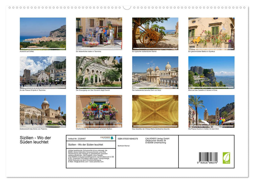 Sizilien - Wo der Süden leuchtet (CALVENDO Premium Wandkalender 2027)