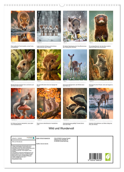 Wild und Wundervoll (CALVENDO Premium Wandkalender 2027)