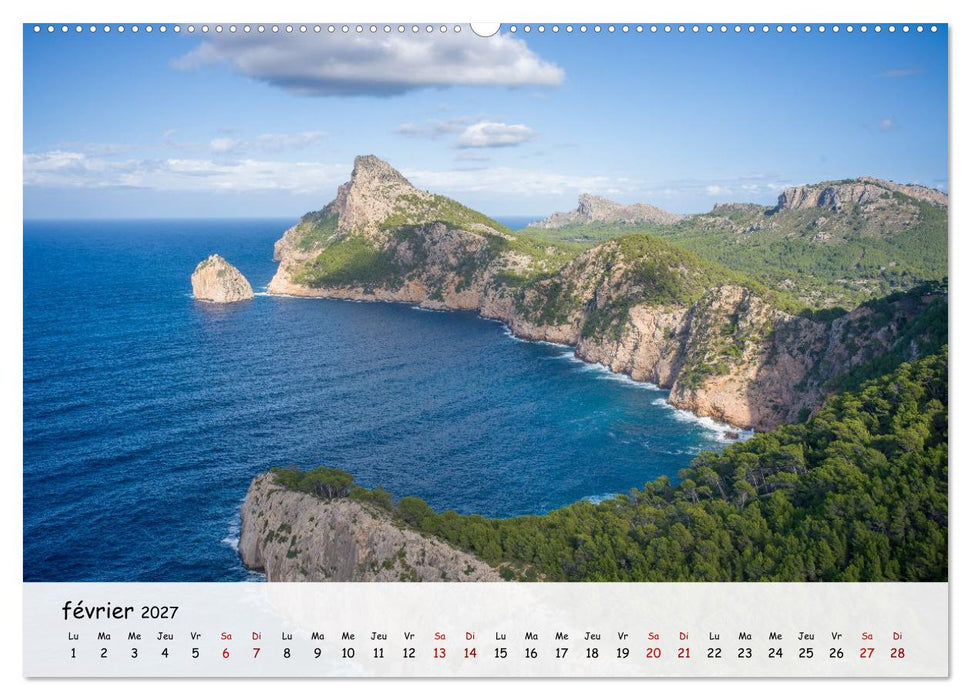 Majorque - Une île à couper le souffle en Méditerranée (CALVENDO Calendrier mensuel 2027)