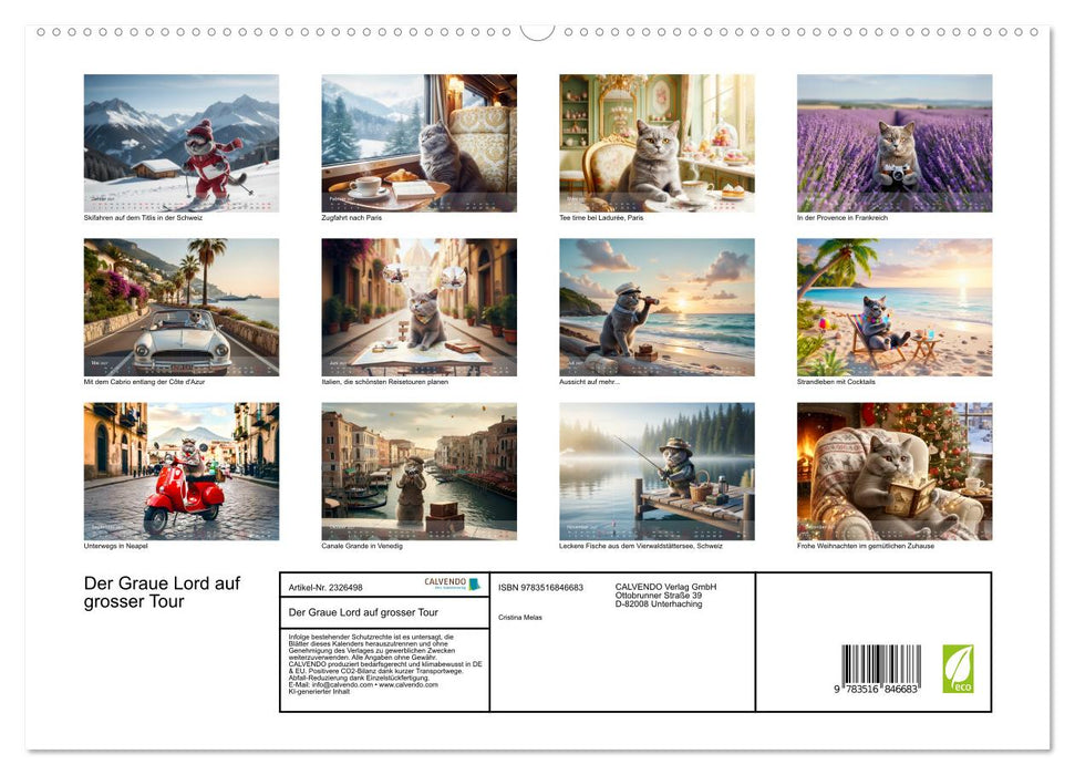 Der Graue Lord auf grosser Tour (CALVENDO Premium Wandkalender 2027)