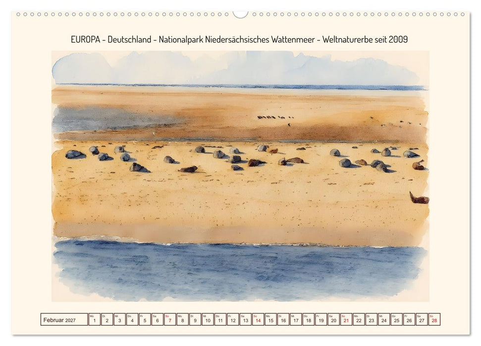 Weltnaturerbe unserer Erde (CALVENDO Premium Wandkalender 2027)