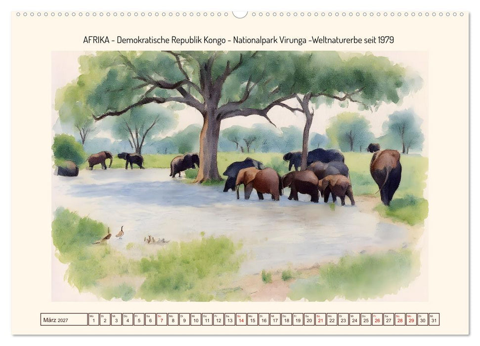 Weltnaturerbe unserer Erde (CALVENDO Premium Wandkalender 2027)