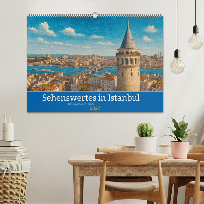 Sehenswertes in Istanbul - Die Sprache der Farben (CALVENDO Wandkalender 2027)
