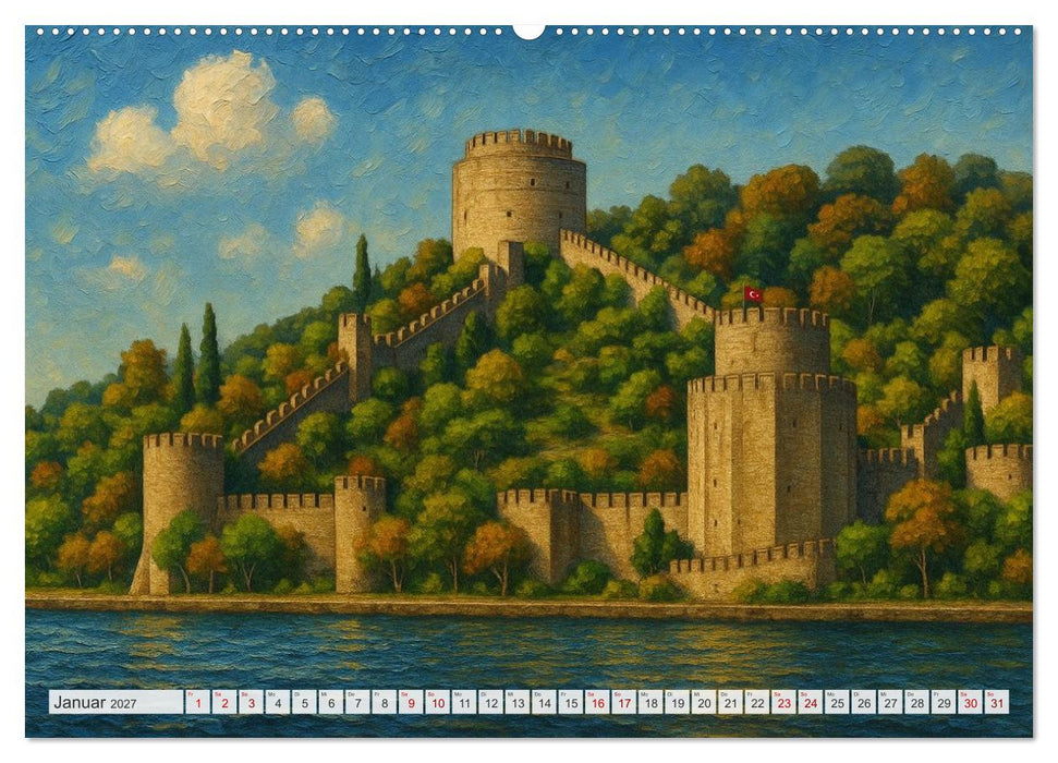 Sehenswertes in Istanbul - Die Sprache der Farben (CALVENDO Wandkalender 2027)