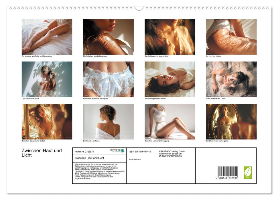 Zwischen Haut und Licht (CALVENDO Premium Wandkalender 2027)
