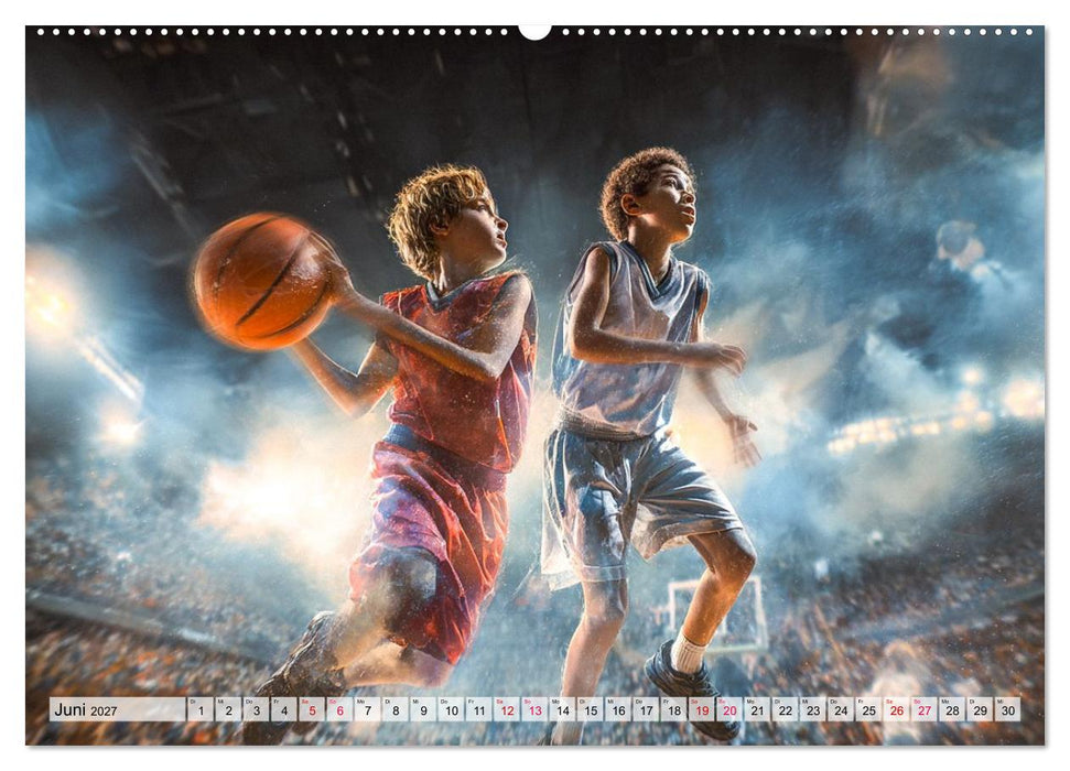 Basketball - Kids in Action (CALVENDO Wandkalender 2027)