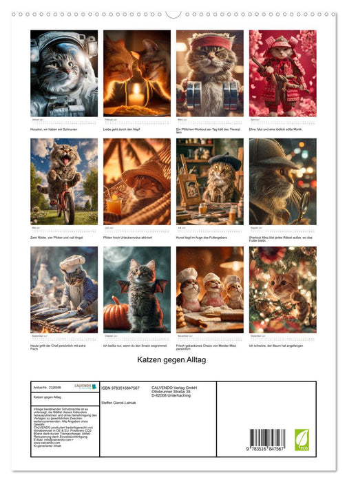Katzen gegen Alltag (CALVENDO Premium Wandkalender 2027)