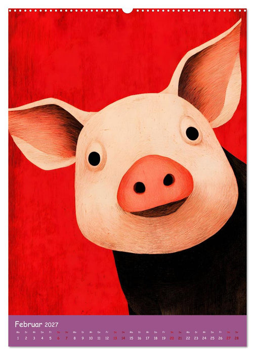 Folk Art Seasons (CALVENDO Wandkalender 2027)