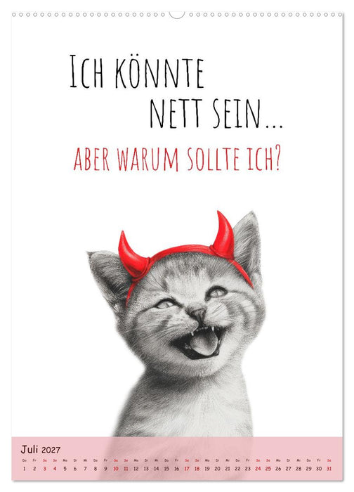 Katzenkult - Coolness auf vier Pfoten (CALVENDO Premium Wandkalender 2027)