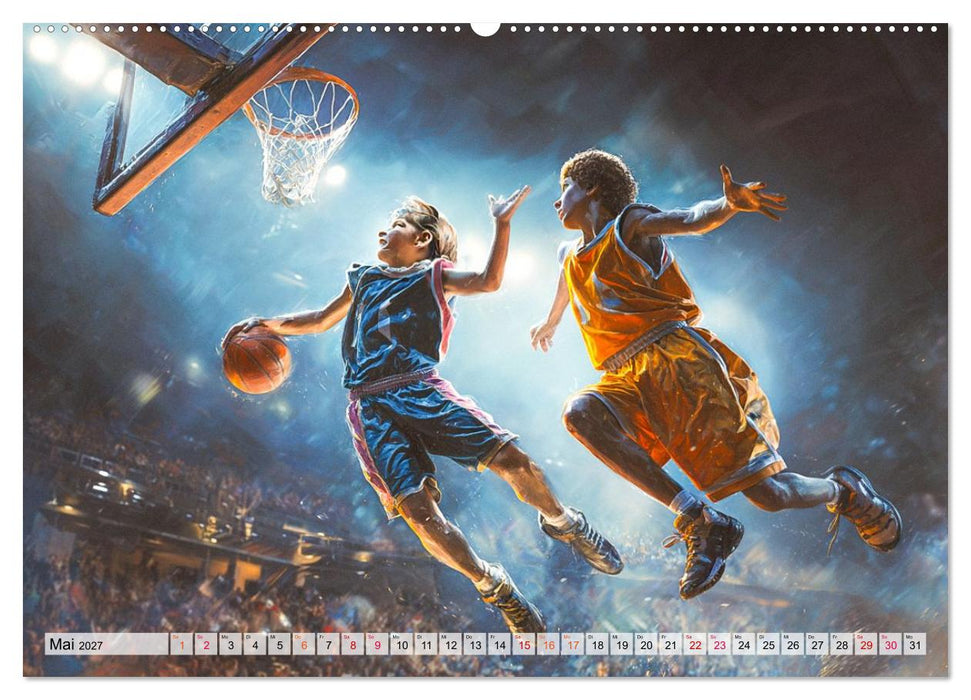 Basketball - Kids in Action (CALVENDO Premium Wandkalender 2027)