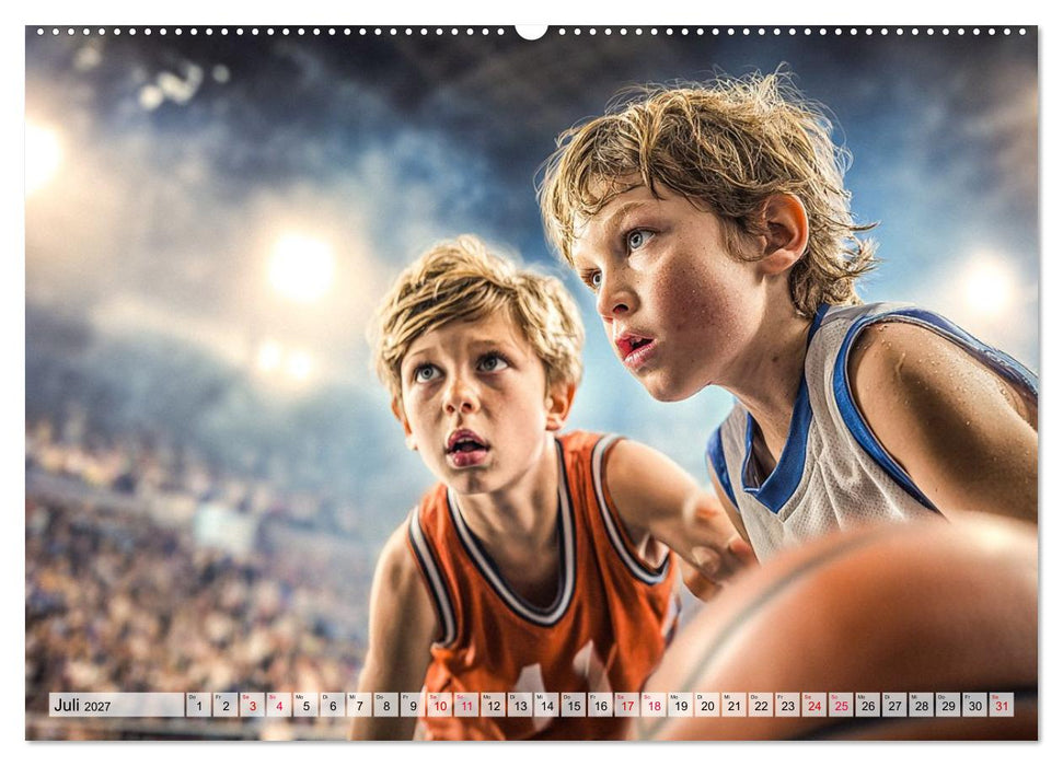 Basketball - Kids in Action (CALVENDO Premium Wandkalender 2027)