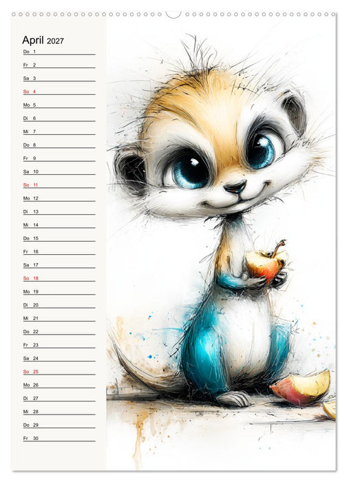 Erdmännchen. Kleine Helden des Alltags (CALVENDO Wandkalender 2027)