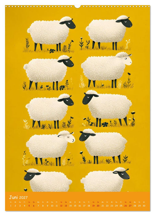 Folk Art Seasons (CALVENDO Premium Wandkalender 2027)