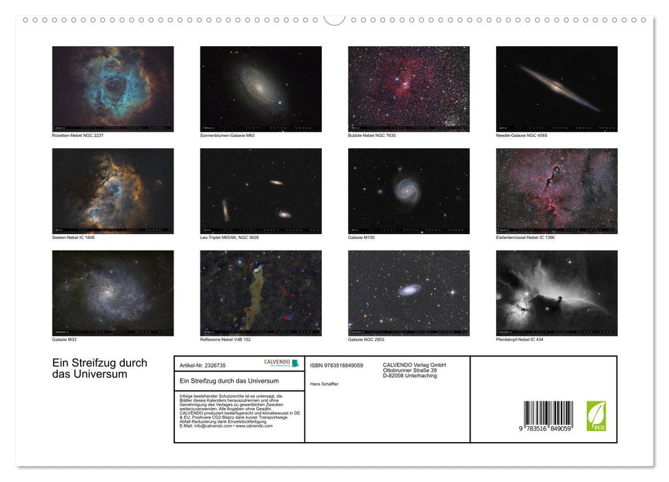 Ein Streifzug durch das Universum (CALVENDO Premium Wandkalender 2027)