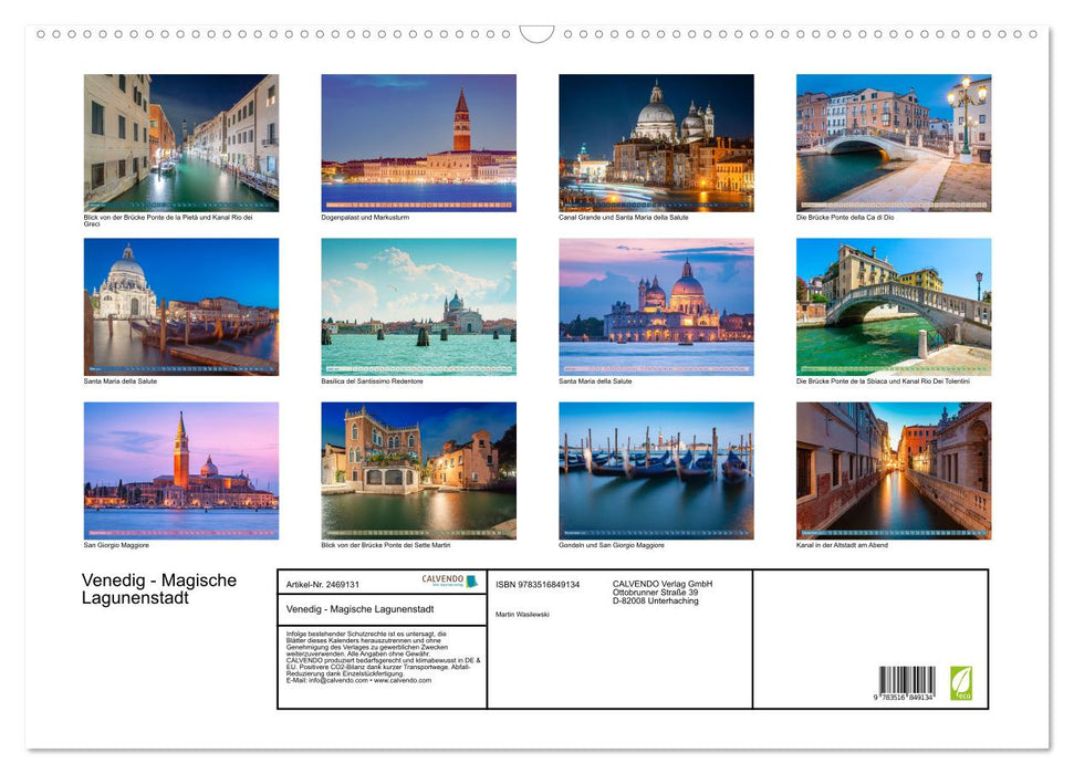 Venedig - Magische Lagunenstadt (CALVENDO Wandkalender 2027)