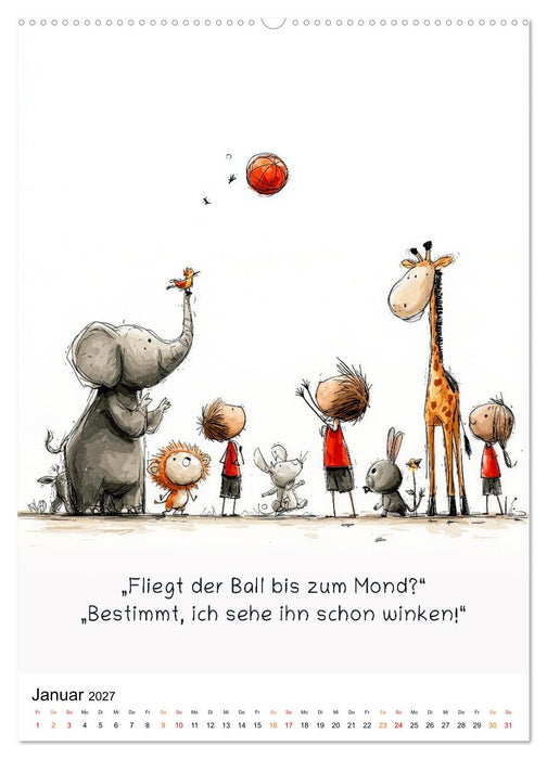 Tierische. Witzig. Wahr. (CALVENDO Wandkalender 2027)